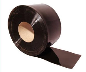 Dofix ม่านริ้วพลาสติกอุตสาหกรรม PVC STRIP CURTAIN Black (ชนิดดำ ทึบแสง)